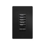 (RadioRA2) Teclado seetouch 5 botones, 2 botones subir/bajar, programe escenas diferentes en cada botón.