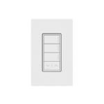 (RadioRa3) Botonera Sunnata Blanco 3 escenas y 2 botones subir/bajar para Radio RA3, programe escenas diferentes en cada botón.