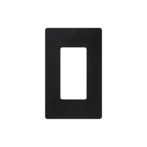 Tapa Color Negro Satin para interruptor o dimmer Lutron, 1 gang, limpio y moderno