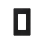 Tapa Color Negro Satin para interruptor o dimmer Lutron, 1 gang, limpio y moderno