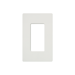 Tapa Color Blanco Satin para interruptor o dimmer Lutron, 1 gang, limpio y moderno