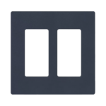 Tapa Color Deap Sea  Satin para interruptor o dimmer Lutron, 2 gang, limpio y moderno