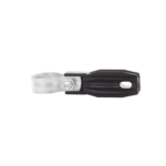 Aislador de paso o esquina con abrazadera incluida de 33-38mm para uso en tubería de malla ciclónica.