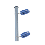 Aislador de color Azul para postes de esquina de alta Resistencia con Anti UV de uso en cercos eléctricos