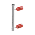 Aislador de color Rojo para postes de esquina de alta Resistencia con Anti UV de uso en cercos eléctricos