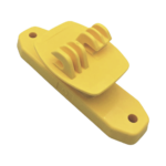 Aislador de Paso color Amarillo reforzado para cercos eléctricos, resistente al clima extremoso - Image 6