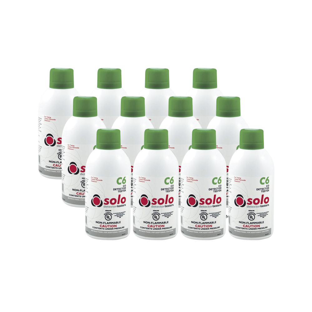 Paquete De 12 Latas De Gas Genuino De Monóxido De Carbono (CO) De Uso Manual o En Dispensadores SOLO-330/SOLO-332