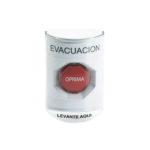 Botón de Evacuación, Cubierta de Policarbonato Súper Resistente de Superficie con Espaciador, Restablecimiento con Llave, Con Bocina de Advertencia - Image 2