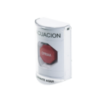 Botón de Evacuación, Cubierta de Policarbonato Súper Resistente de Superficie con Espaciador, Restablecimiento con Llave, Con Bocina de Advertencia - Image 4