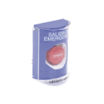 Botón de Salida de Emergencia, Texto en Español, Tapa Protectora de Policarbonato Súper Resistente, Restablecimiento con Llave - Image 5