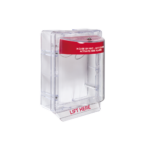 Cubierta Protectora Serie Stopper II® De Policarbonato, Con Bocina, Espaciador Transparente, Montaje en Superficie, Etiqueta en Inglés - Image 2