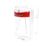 Cubierta Protectora Serie Stopper II® De Policarbonato, Con Bocina, Espaciador Transparente, Montaje en Superficie, Etiqueta en Inglés - Image 3