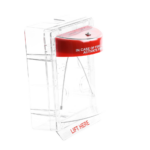 Cubierta Protectora Serie Stopper II® De Policarbonato, Con Bocina, Espaciador Transparente, Montaje en Superficie, Etiqueta en Inglés - Image 4