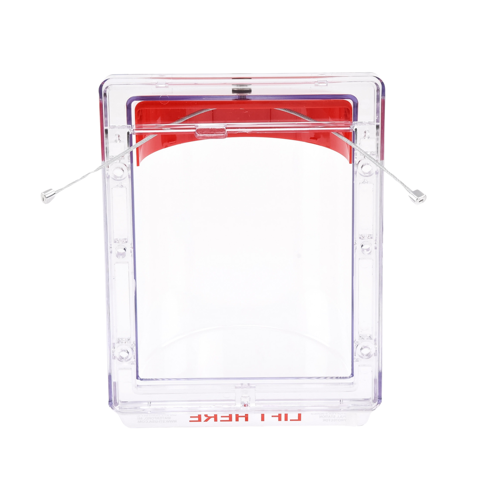 Cubierta Protectora Serie Stopper IIÆ De Policarbonato Super Resistente, Montaje Empotrado, Texto En Inglés, Sin Bocina