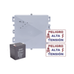 KIT de Energizador de 12,000Volts-1JOULES/2500 mts lineales de proteccion/Activado por Atenuación de voltaje,Corte de línea o Aterrizamiento de la línea/Integración a panel de Alarma.