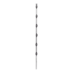 Poste con 6 Aisladores de PASO  para Cerca Electrificada. Tubo Galva. de 1.4m, cal. 18 de 1" Diam. (Sin pintar). - Image 2