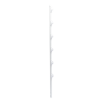 Poste con 6 Aisladores de PASO  para Cerca Electrificada. Tubo Galva. de 1.4m, cal. 18 de 1" Diam. + Pintura Blanca. - Image 3