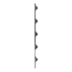 Poste de Paso de 1m para Cerca Electrificada de Tubo Galvanizado cal. 18 de 1"Diam. con 5 Aisladores Instalados. - Image 3