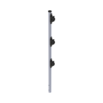 Poste de Paso de 0.75m para Cerca Electrificada. Tubo Galvanizado cal. 18 de 1"Diam. con Tapón y 3 Aisladores Instalados. - Image 2