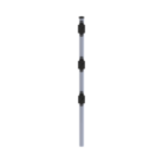 Poste de Paso de 0.75m para Cerca Electrificada. Tubo Galvanizado cal. 18 de 1"Diam. con Tapón y 3 Aisladores Instalados.