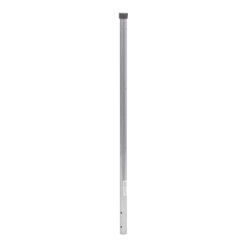 Poste de ESQUINA para Cerca Electrificada. Tubo Galvanizado cal. 18 de 1" Diam. y 0.8m Alto con Tapón, ideal para 3 Aisladores