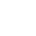 Poste de ESQUINA para Cerca Electrificada. Tubo Galva. de 1.4m, cal. 18 de 1" Diam. + Pintura Negra, ideal para 6 Aisladores
