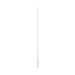 Poste de Esquina para Cerca Electrificada. Tubo Galva. de 1.4 m, cal. 18 de 1" Diam. + Pintura Blanca. Ideal para 6 Aisladores