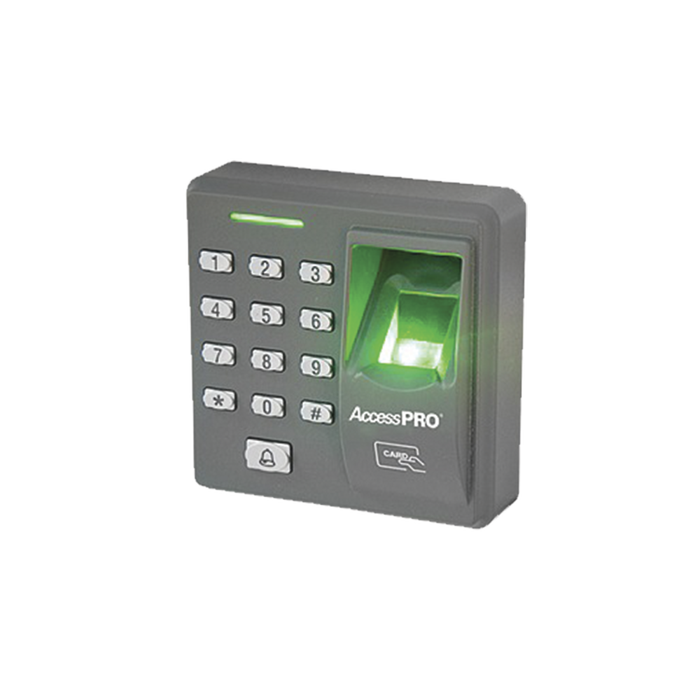 Lector Biométrico de Huella y Proximidad / 500 Huellas 500 Tarjetas / Teclado / Autónomo / Salida Relevador / Control de Acceso