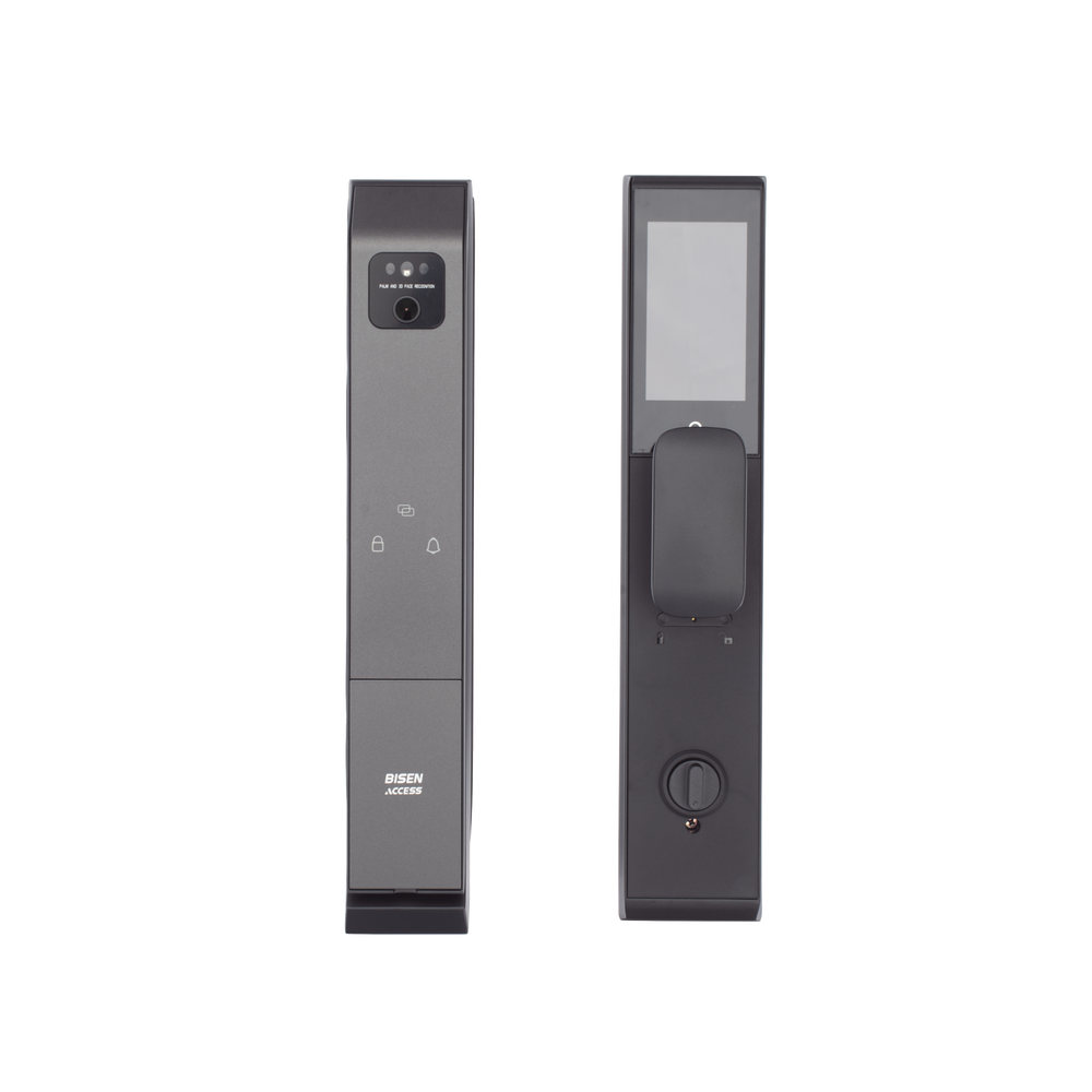 Cerradura Autónoma Inteligente / Autentificación Biométrica de Rostro y Palma / Teclado Para Acceso con Código PIN / Control Mediante APP / Batería de Larga Duración Recargable