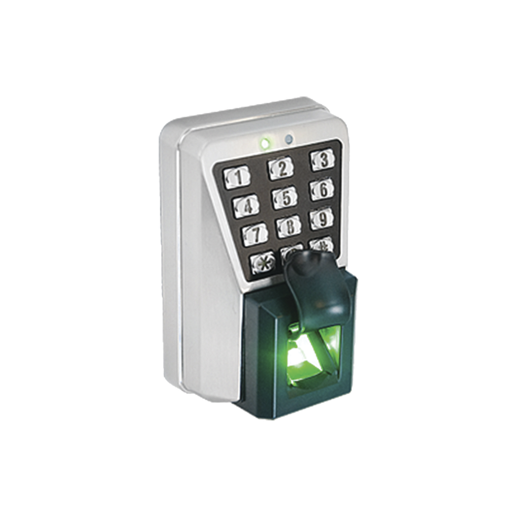 Lector Biométrico de Huella y Proximidad / 3,000 Huellas 30,000 Tarjetas / Teclado / IP65 Antivandálico / TCP/IP RS485 / Control de Acceso