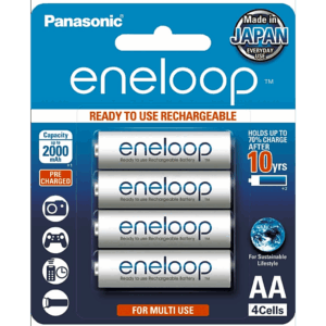Batería Recargable AA 1.2V ENELOOP / Ni-HM / Paquete de 4 Baterías