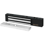 Chapa Magnética  600 Lbs / Led de Estatus / Color Negro /  Libre de Magnetismo Residual / Sensor de Adherencia / Diseño Elegante