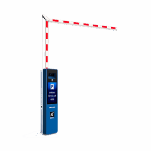 Barrera Vehicular DERECHA Todo en Uno / Brazo Articulado Incluido de 4 mts / Cámara ANPR Integrada / Boton de Ayuda / Pantalla LCD / Apertura en 4 segundos