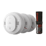 Kit de 20 Detectores de Humo Autónomos KIDDE con Batería 10 Años / Probador SABRE SDI / Fotoeléctrico / Alarma 85 dB