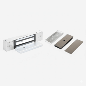 Kit Para Control de Acceso Incluye Chapa Magnética de 1200 Lbs / Montaje En "U" Para Puerta de Cristal /  Uso Interior / Certificación UL