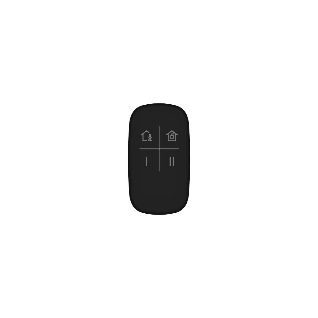 (AX PRO) Control Remoto para Armado y Desarmado / Color Negro / Teclas con Funciones Programables