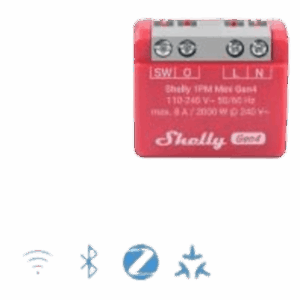 Mini Interruptor inteligente Wi-Fi 2.4 / medición de consumo, /1 canal 8A 110-240 / compatible con asistentes de voz