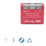 Mini Interruptor inteligente Wi-Fi 2.4 / medición de consumo, /1 canal 8A 110-240 / compatible con asistentes de voz