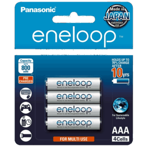 Batería Recargable AAA 1.2V ENELOOP / Ni-HM / Paquete de 4 Baterías