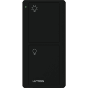 Control remoto PICO 2 botones encender/apagar, color negro, complemente con un switch on/off, Caseta, RA2, RadioRa2