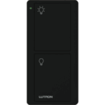 Control remoto PICO 2 botones encender/apagar, color negro, complemente con un switch on/off, Caseta, RA2, RadioRa2