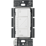 (Caseta Wireless) Atenuador, aumenta/disminuye intensidad de Iluminación, requiere cable neutro. 250W LED /1000 INC/HAL