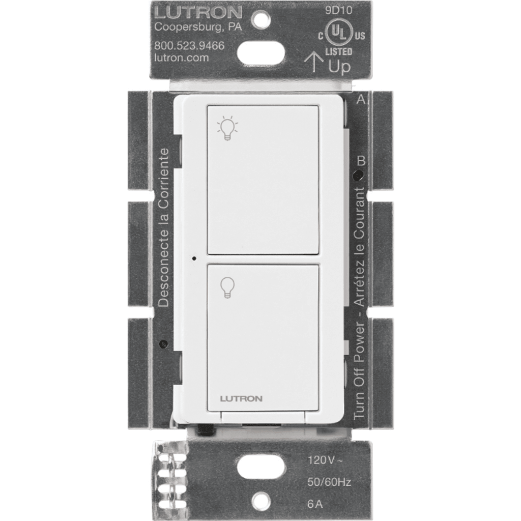 (Caseta Wireless) Interruptor Inteligente On/Off, No requiere cable neutro. 5A /120-277V