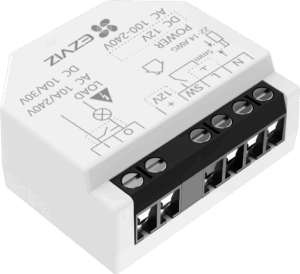 Relé Inteligente Wi-Fi, CS-T35-R100-WD, 16A 250VAC, Wi-Fi 6 y BLE, Control por App EZVIZ, Compatible con Google Assistant, Amazon Alexa y Matter, Protecciones de Temperatura y Sobrecarga