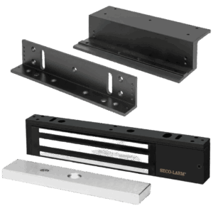 Kit Para Control de Acceso Incluye Chapa Magnética de 600 Lbs / Montaje En Z y L /  Uso Interior / Certificación UL / Color Negro / Diseño Elegante