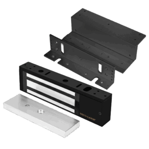 Kit Para Control de Acceso Incluye Chapa Magnética de 1200 Lbs / Montaje En Z y L / Uso Interior / Certificación UL / En Color Negro / Diseño Elegante