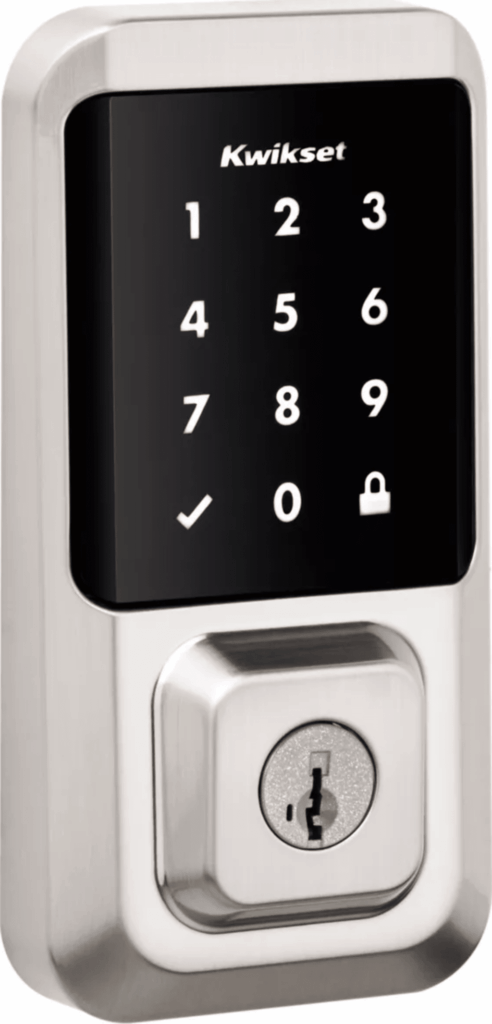 Cerradura Inteligente Touchscreen Halo Wi-Fi, SmartKey Security™, Control Remoto App, 250 Códigos Personalizados, Reversible, 4 Pilas AA, UL Certified