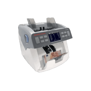 Contador Valorador de Billetes Multi-Moneda / Doble Sensor CIS con Detección MG, IR, UV / 1500 Billetes por Minuto / Lectura de Números de Serie / Reconocimiento Automático de Divisas / Pantalla Táctil 3.5 / 3 Divisas Simultane