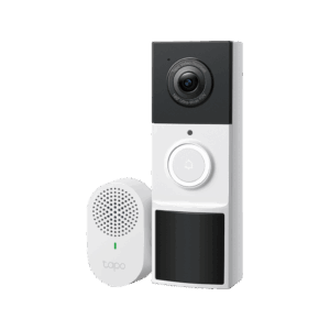 Videoportero Inalámbrico TP-Link Tapo D210 / Resolución 2K 3MP (2304 × 1296px) / Campo de Visión 160° DFOV / Batería 6400mAh Recargable / Detección IA Personas-Vehículos / Visión Nocturna Color /