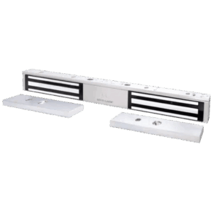 Chapa Magnética Doble 600 Lbs por Lado / Led de Estado / Libre de Magnetismo Residual / Sensor de Adherencia / UL